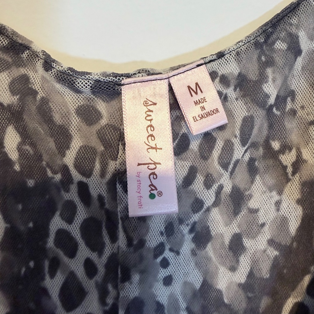 Sweet Pea Circa 2007 Python Print Double Mesh Tan… - image 2